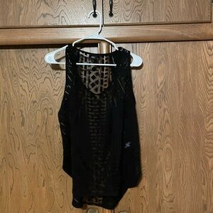 Mossimo Supply Co. Black Sheer Tank Top